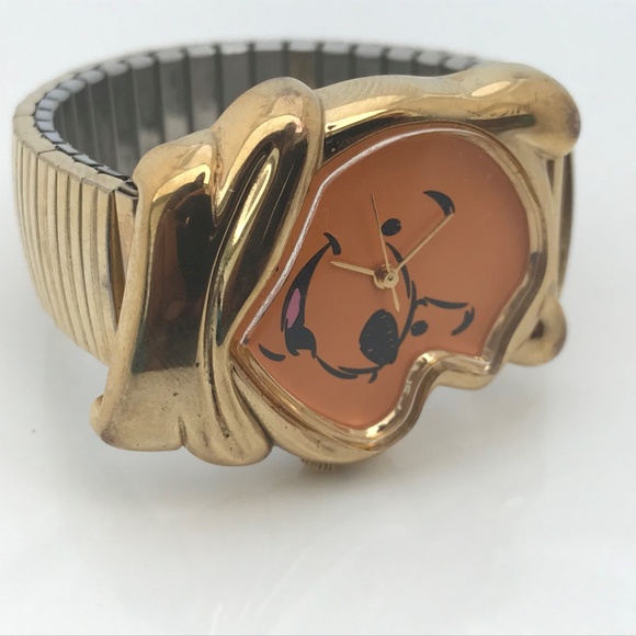 Disney Timex Pooh Ladies Watch Analog Gold Tone - Picture 8 of 8